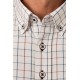 Camisa cuadros blanca hombre