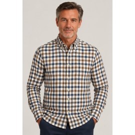 Camisa viyela hombre