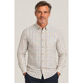 Camisa manga larga hombre cuadros