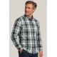 Camisa cuadros manga larga hombre