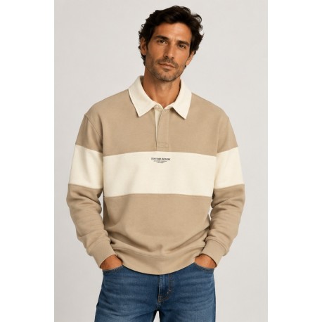 Sudadera polo franja Tiffosi hombre