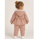 Conjunto felpa capucha bebé Babidu