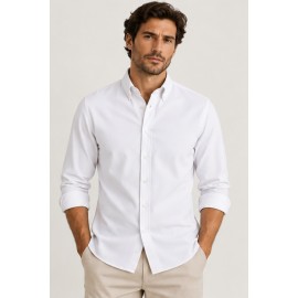 Camisa hombre Oxford lisa
