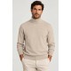 Jersey punto cuello cisne hombre