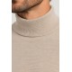 Jersey punto cuello cisne hombre