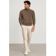 Jersey punto cuello cisne hombre