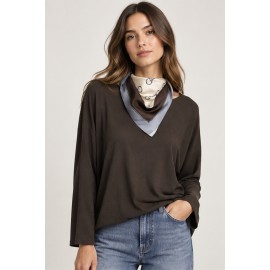 Camiseta lisa+pañuelo mujer