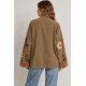 Kimono mujer pana bordado