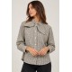 Blusa cuadros lazo mujer