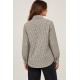 Blusa cuadros lazo mujer
