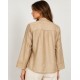 Blusa cuello mao mujer