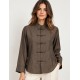 Blusa cuello mao mujer
