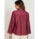 Blusa cuello mao mujer