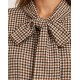 Blusas y Camisas	 Blusa lazo cuadros mujer