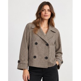Parka mujer cuadros
