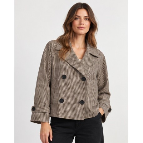 Parka mujer cuadros