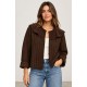 Chaqueta acolchada mujer cuello