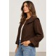 Chaqueta acolchada mujer cuello