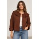 Chaqueta acolchada mujer cuello