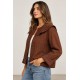 Chaqueta acolchada mujer cuello