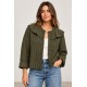 Chaqueta acolchada mujer cuello