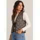 Chaleco estampado mujer