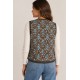 Chaleco estampado mujer
