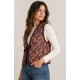 Chaleco estampado mujer