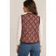 Chaleco estampado mujer