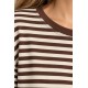 Camiseta rayas manga larga mujer