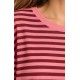 Camiseta rayas manga larga mujer
