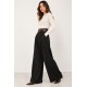 Pantalón ancho+cinturón mujer