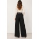 Pantalón ancho+cinturón mujer
