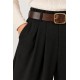 Pantalón ancho+cinturón mujer