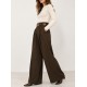 Pantalón ancho+cinturón mujer