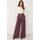 Pantalón ancho+cinturón mujer