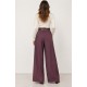 Pantalón ancho+cinturón mujer