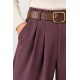 Pantalón ancho+cinturón mujer