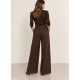 Pantalón ancho pinzas mujer