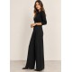 Pantalón ancho pinzas mujer
