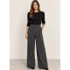 Pantalón ancho pinzas mujer