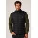 Chaqueta acolchada combinada hombre