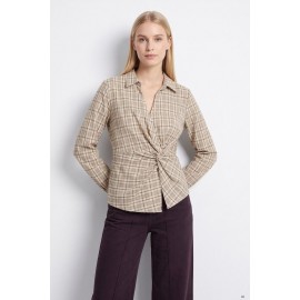 Camisa nudo cuadros Tiffosi mujer