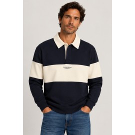 Sudadera polo franja Tiffosi hombre