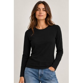 Camiseta básica mujer manga larga