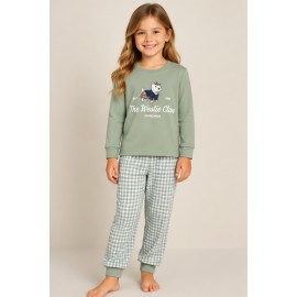 Pijama niña "Perro" cuadros vichy