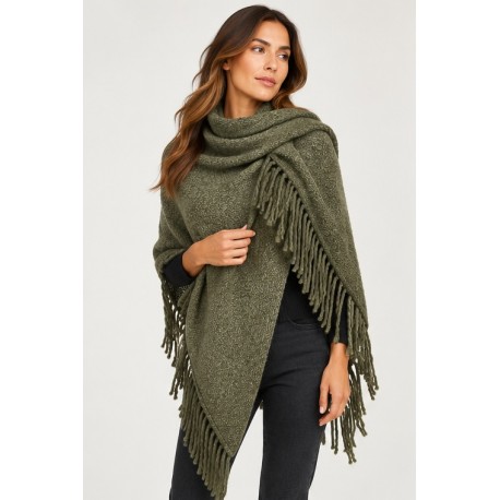 Poncho punto mujer