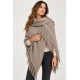 Poncho punto mujer