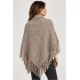 Poncho punto mujer