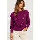 Jersey volante tachuelas mujer